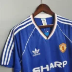 Maglia Manchester United Away vintage Blue 88/89 - immagine 2