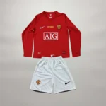 Completo Manchester United bambino 2007/08 Home long