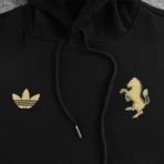Felpa Juventus Adidas nera 2024/25 - immagine 2