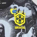 Maglia Brasile Cristo redentore nera - immagine 4
