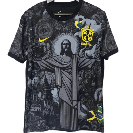 Maglia Brasile Cristo redentore nera