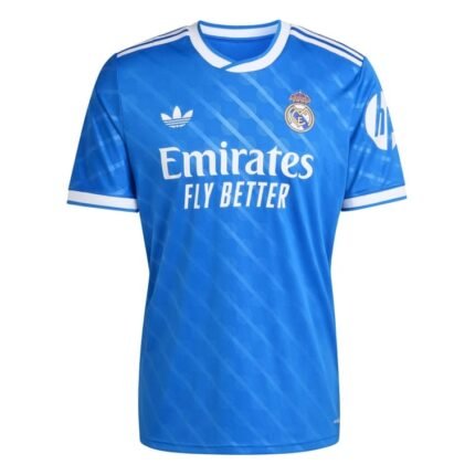 Terza maglia Real Madrid 2025/26 azzurra
